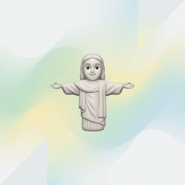 Christ the Redeemer Memoji Background